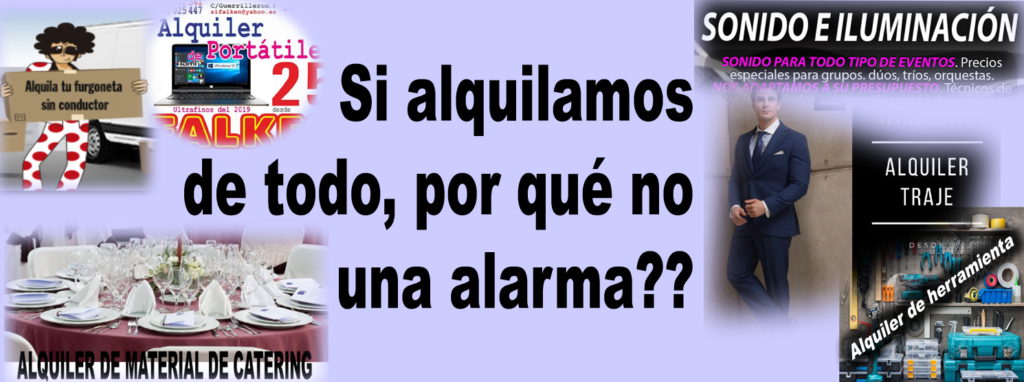 Alquiler de alarmas